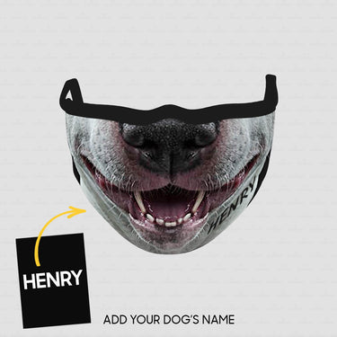 Personalized Dog Gift Idea - Dog With 2 Fangs For Dog Lovers - Cloth Mask